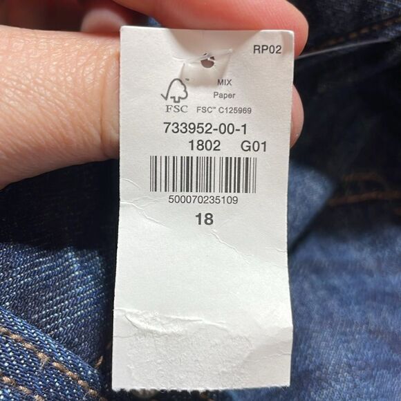 Old Navy High Rise Slouchy Straight Secret Slim Pockets size 18 plus size - Picture 7 of 9